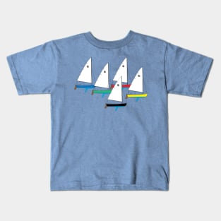 National 10 - Tournabout - Sailboats Racing Kids T-Shirt